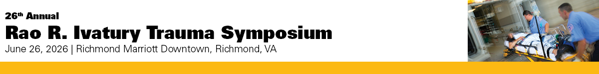 26th Annual Rao R. Ivatury Trauma Symposium Banner